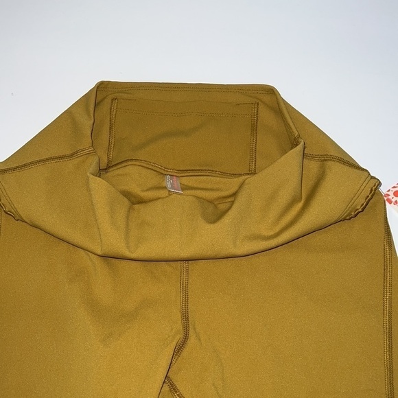 FREE People Yellow Mustard Heart Rate Biker Shorts Size Small in Alchemy - Picture 10 of 15